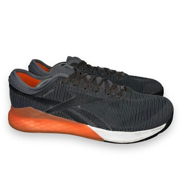 Reebok Nano 9 Cross Trainers Grey / Orange DV6349 Men's 12.5 - Picture 4 of 11